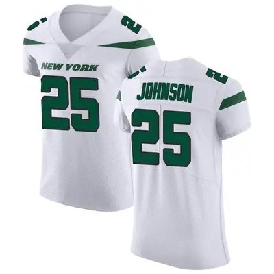 Men's Elite Ty Johnson New York Jets White Spotlight Vapor Untouchable Jersey