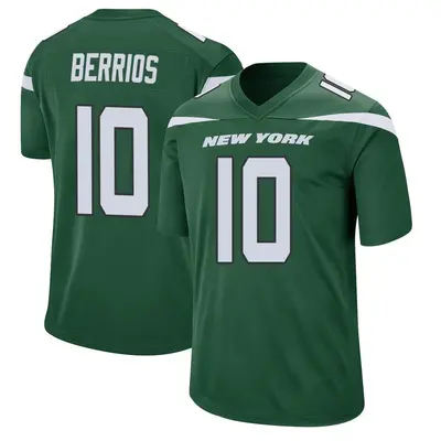Men's Game Braxton Berrios New York Jets Green Gotham Jersey