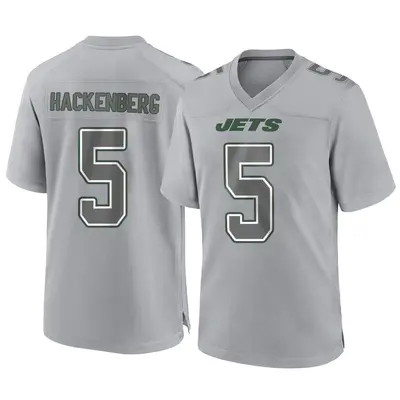Men's Game Christian Hackenberg New York Jets Gray Atmosphere Fashion Jersey