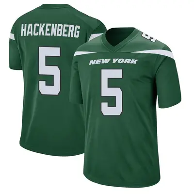 Men's Game Christian Hackenberg New York Jets Green Gotham Jersey