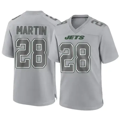 Men's Game Curtis Martin New York Jets Gray Atmosphere Fashion Jersey