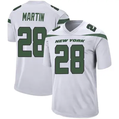 Men's Game Curtis Martin New York Jets White Spotlight Jersey