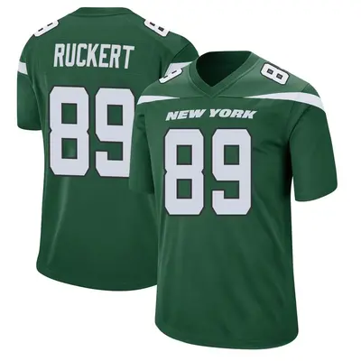 Men's Game Jeremy Ruckert New York Jets Green Gotham Jersey