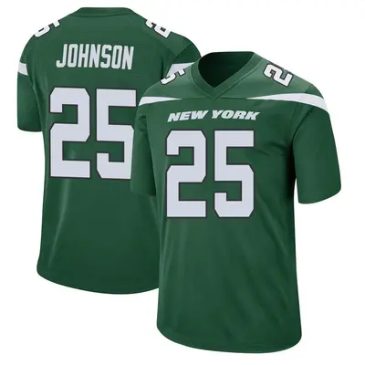 Men's Game Ty Johnson New York Jets Green Gotham Jersey