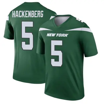 Men's Legend Christian Hackenberg New York Jets Green Gotham Player Jersey
