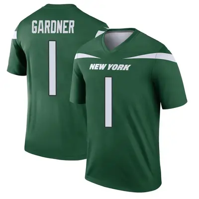 Men's Legend Sauce Gardner New York Jets Green Gotham Player Jersey