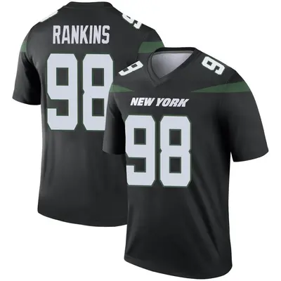 Men's Legend Sheldon Rankins New York Jets Black Stealth Color Rush Jersey