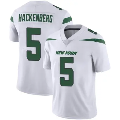 Men's Limited Christian Hackenberg New York Jets White Spotlight Vapor Jersey