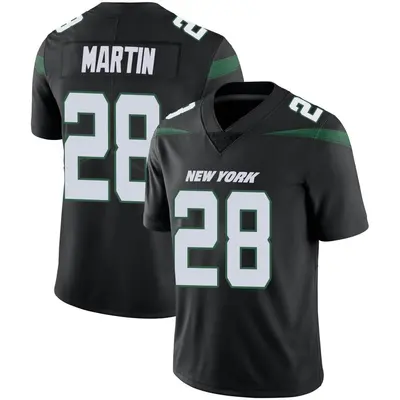 Men's Limited Curtis Martin New York Jets Black Stealth Vapor Jersey