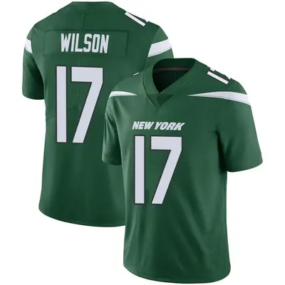 Men's Limited Garrett Wilson New York Jets Green Gotham Vapor Jersey