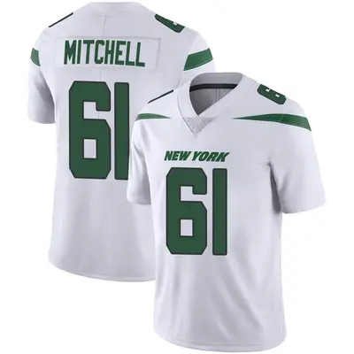 Men's Limited Max Mitchell New York Jets White Spotlight Vapor Jersey