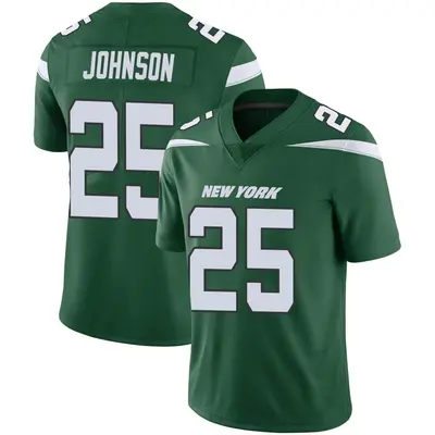 Men's Limited Ty Johnson New York Jets Green Gotham Vapor Jersey