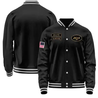 Men's New York Jets Black Salute to Service Sideline Performance Jacket