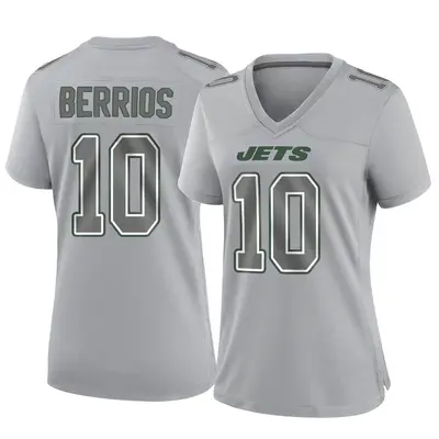 Women's Game Braxton Berrios New York Jets Gray Atmosphere Fashion Jersey