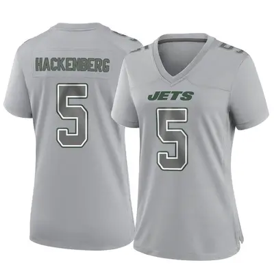 Women's Game Christian Hackenberg New York Jets Gray Atmosphere Fashion Jersey
