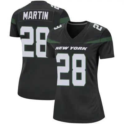 Women's Game Curtis Martin New York Jets Black Stealth Jersey