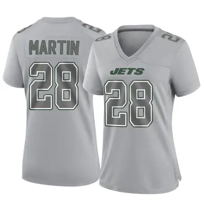 Women's Game Curtis Martin New York Jets Gray Atmosphere Fashion Jersey
