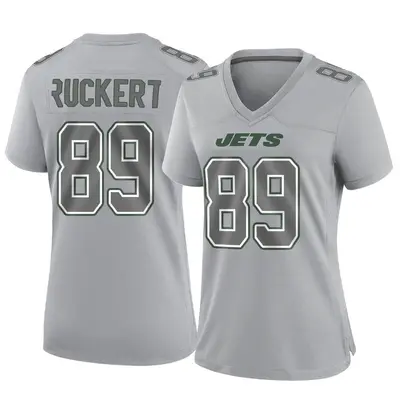 Women's Game Jeremy Ruckert New York Jets Gray Atmosphere Fashion Jersey