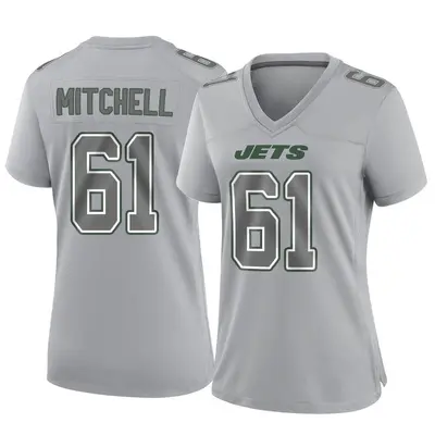 Women's Game Max Mitchell New York Jets Gray Atmosphere Fashion Jersey