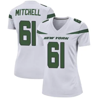 Women's Game Max Mitchell New York Jets White Spotlight Jersey
