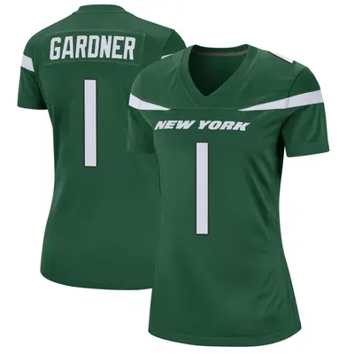 Women's Game Sauce Gardner New York Jets Green Gotham Jersey