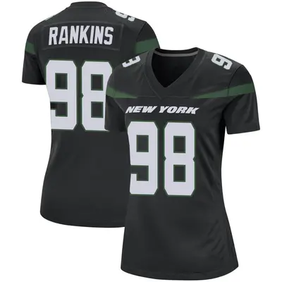 Women's Game Sheldon Rankins New York Jets Black Stealth Jersey