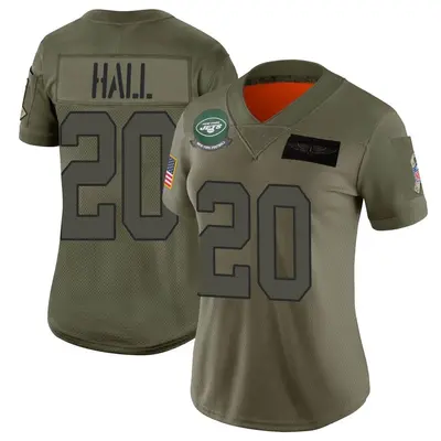 Women's Limited Breece Hall New York Jets Camo 2019 Salute to Service Jersey
