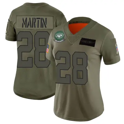 Women's Limited Curtis Martin New York Jets Camo 2019 Salute to Service Jersey
