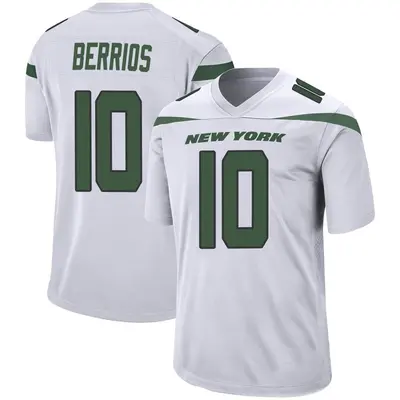 Youth Game Braxton Berrios New York Jets White Spotlight Jersey
