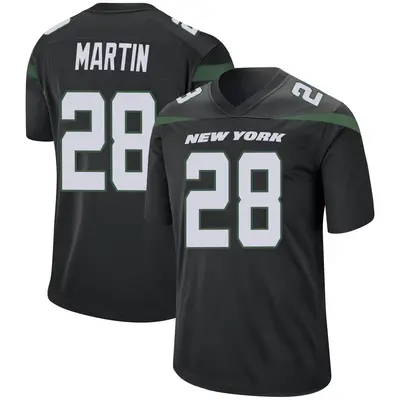 Youth Game Curtis Martin New York Jets Black Stealth Jersey