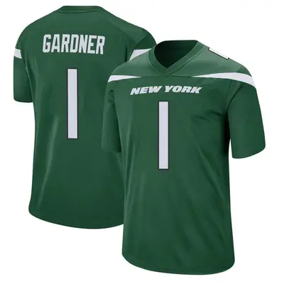 Youth Game Sauce Gardner New York Jets Green Gotham Jersey