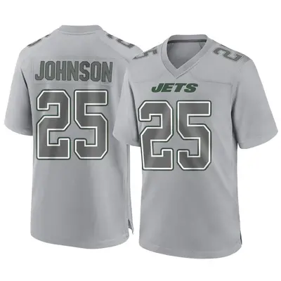 Youth Game Ty Johnson New York Jets Gray Atmosphere Fashion Jersey