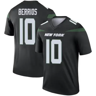 Youth Legend Braxton Berrios New York Jets Black Stealth Color Rush Jersey