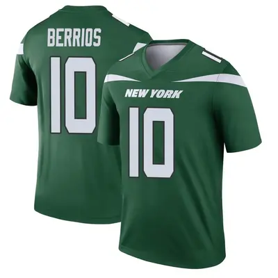 Youth Legend Braxton Berrios New York Jets Green Gotham Player Jersey
