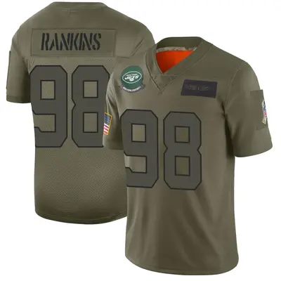 Youth Limited Sheldon Rankins New York Jets Camo 2019 Salute to Service Jersey